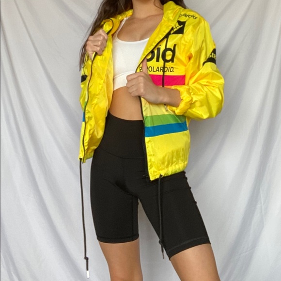 polaroid jacket yellow